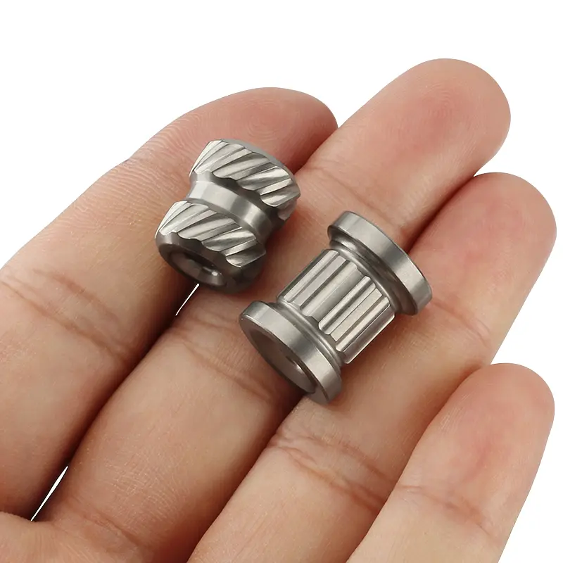 Titanium Alloy TC4 Beads EDC Tool DIY Roman Column Paracord Bead Spray Sand Wash