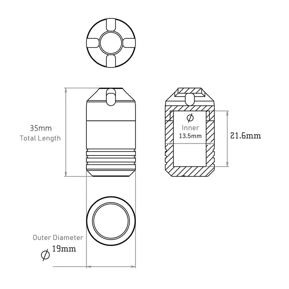 Titanium Alloy Mini Bottle Waterproof Seal Bottle Outdoor EDC Tool Portable Small Box