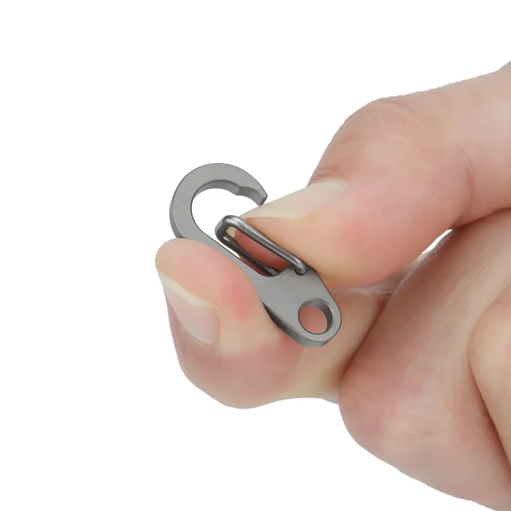 5pcs/3pcs Wholesale Small Titanium Alloy Keychain Buckle Multi-function Car Portable Pocket Outdoor Tool Accessories EDC