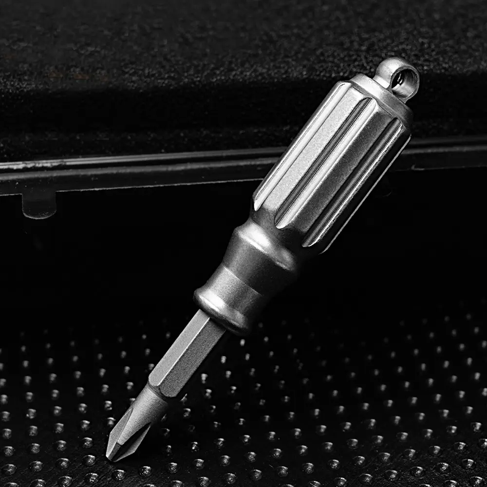 Small Screwdriver Titanium Alloy EDC Tool Keychain Outdoor Screwdrivers
