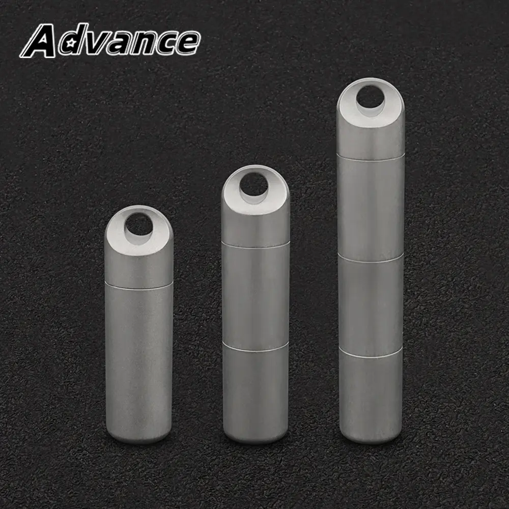 Pill Storage Bottle Titanium Alloy Multi Layer Sealed Bottle Waterproof Outdoor EDC Tool Vial