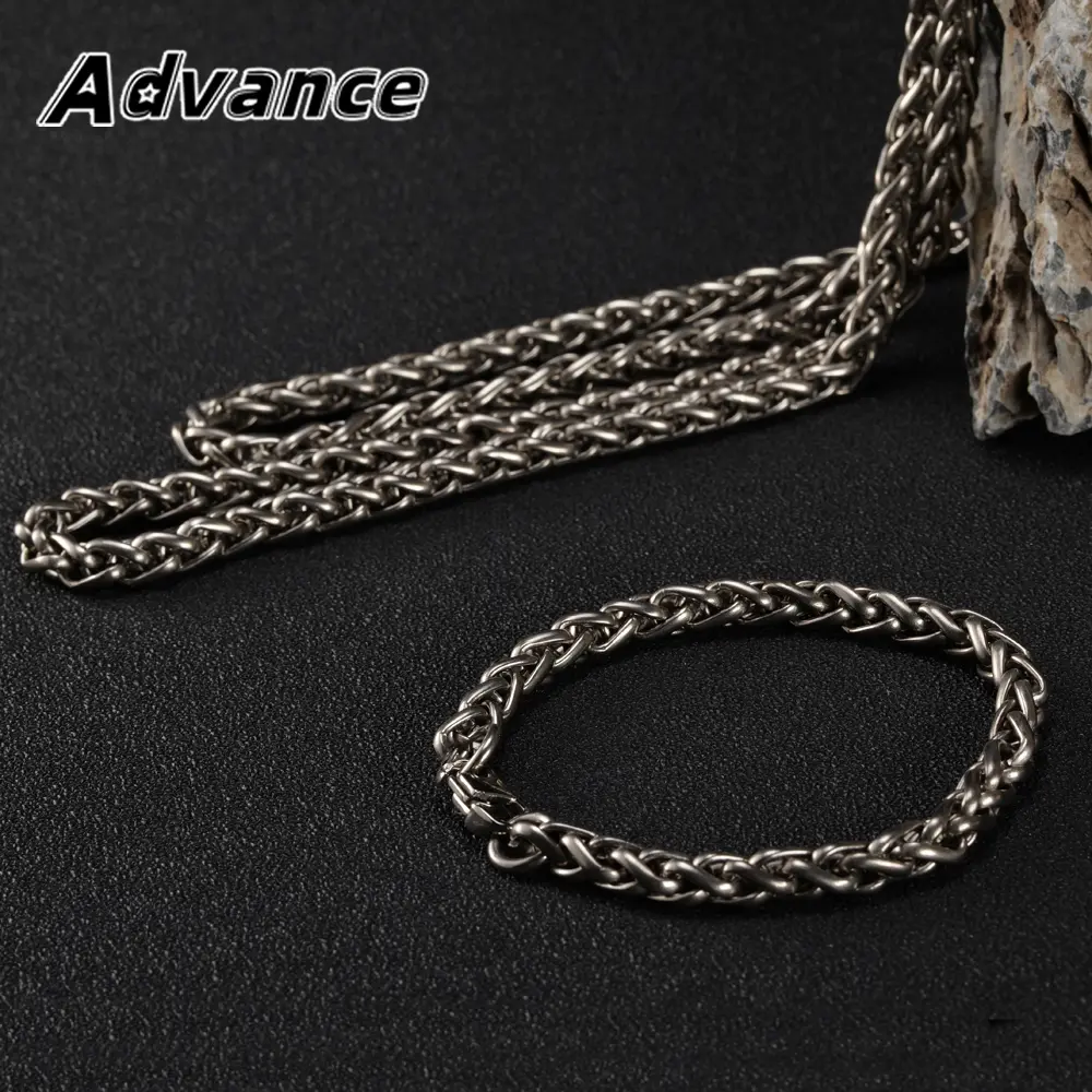 22/70cm Titanium Alloy Necklace Chain DIY Bracelet Outdoor Tool EDC