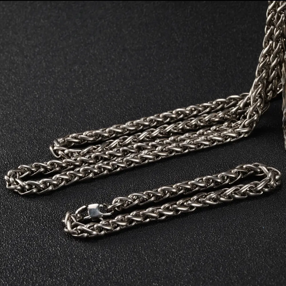 22/70cm Titanium Alloy Necklace Chain DIY Bracelet Outdoor Tool EDC