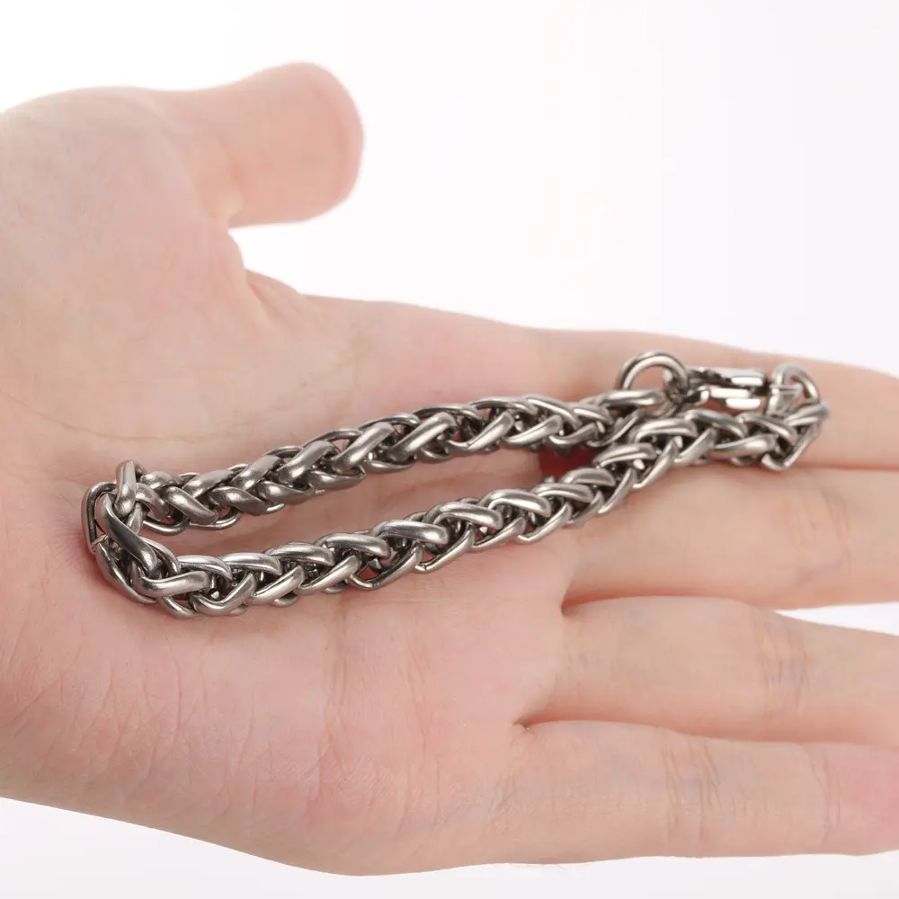 19/22cm Short Titanium Alloy Bracelet Chain DIY Keychain Outdoor Tool EDC