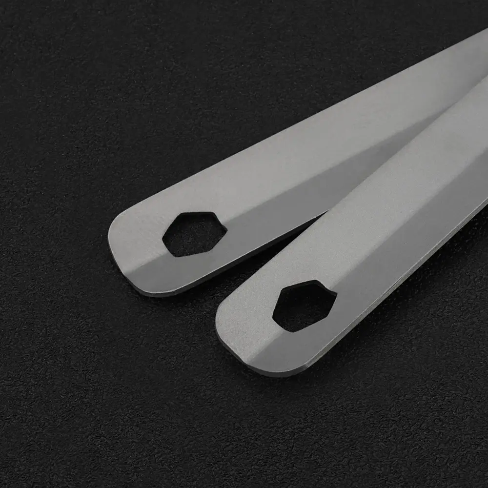 Titanium Alloy Spoon Fork Diamond Pattern Picnic Utensil Outdoor Camping Food Fork Spoon Travel Tableware
