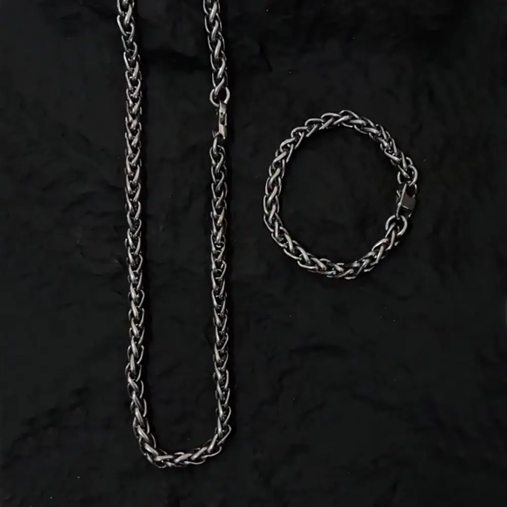 Short/Long Titanium Alloy Necklace Chain DIY Bracelet Outdoor Tool EDC