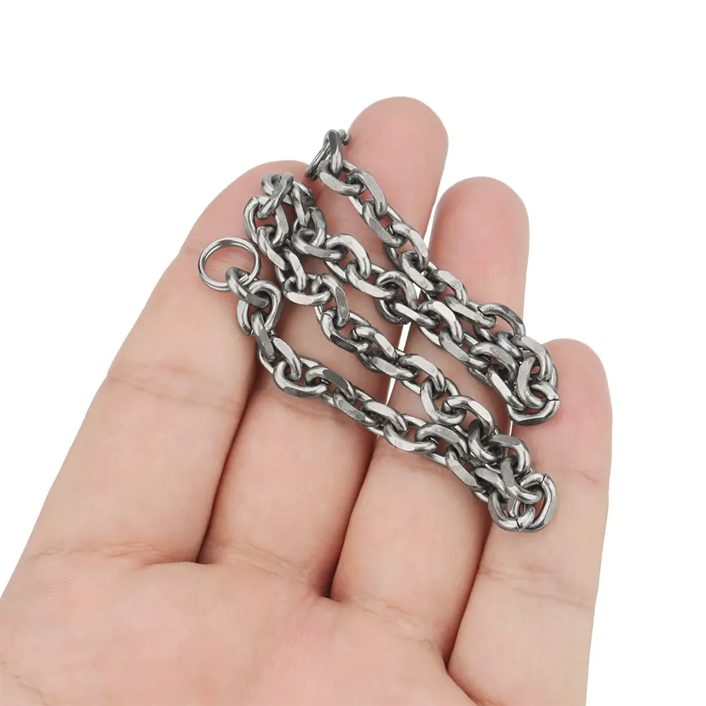 30cm Titanium Alloy Chain DIY Connection Keyring Multi-function Outdoor Tool EDC