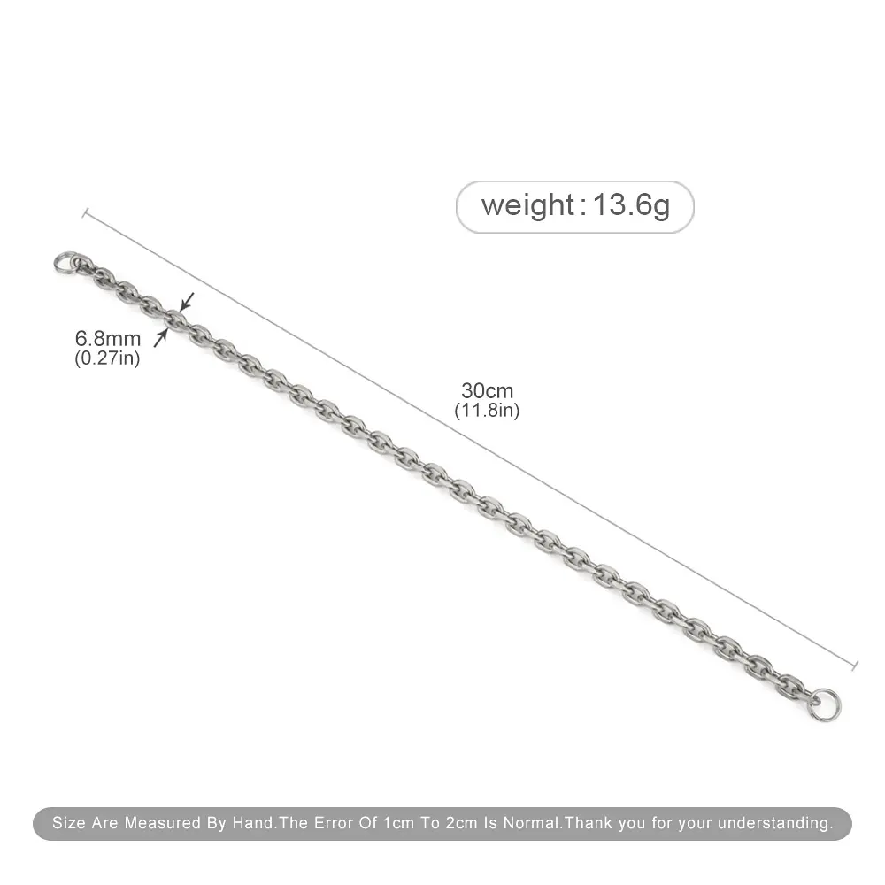 30cm Titanium Alloy Chain DIY Connection Keyring Multi-function Outdoor Tool EDC