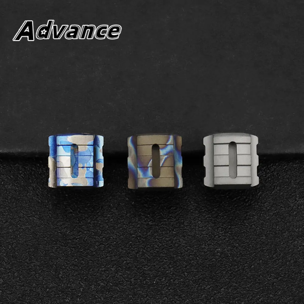 Ultralight Titanium Alloy Paracord Beads Necklace Backpack Bead Pendant  Accessory Portable Outdoor Tools