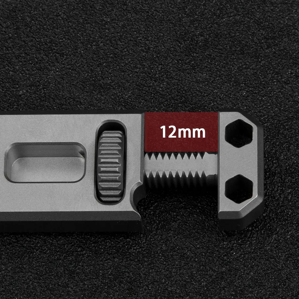 Titanium Alloy Multifunctional Tool Mini Portable adjustable Wrench Key Chain Outdoor EDC Tool Screwdriver