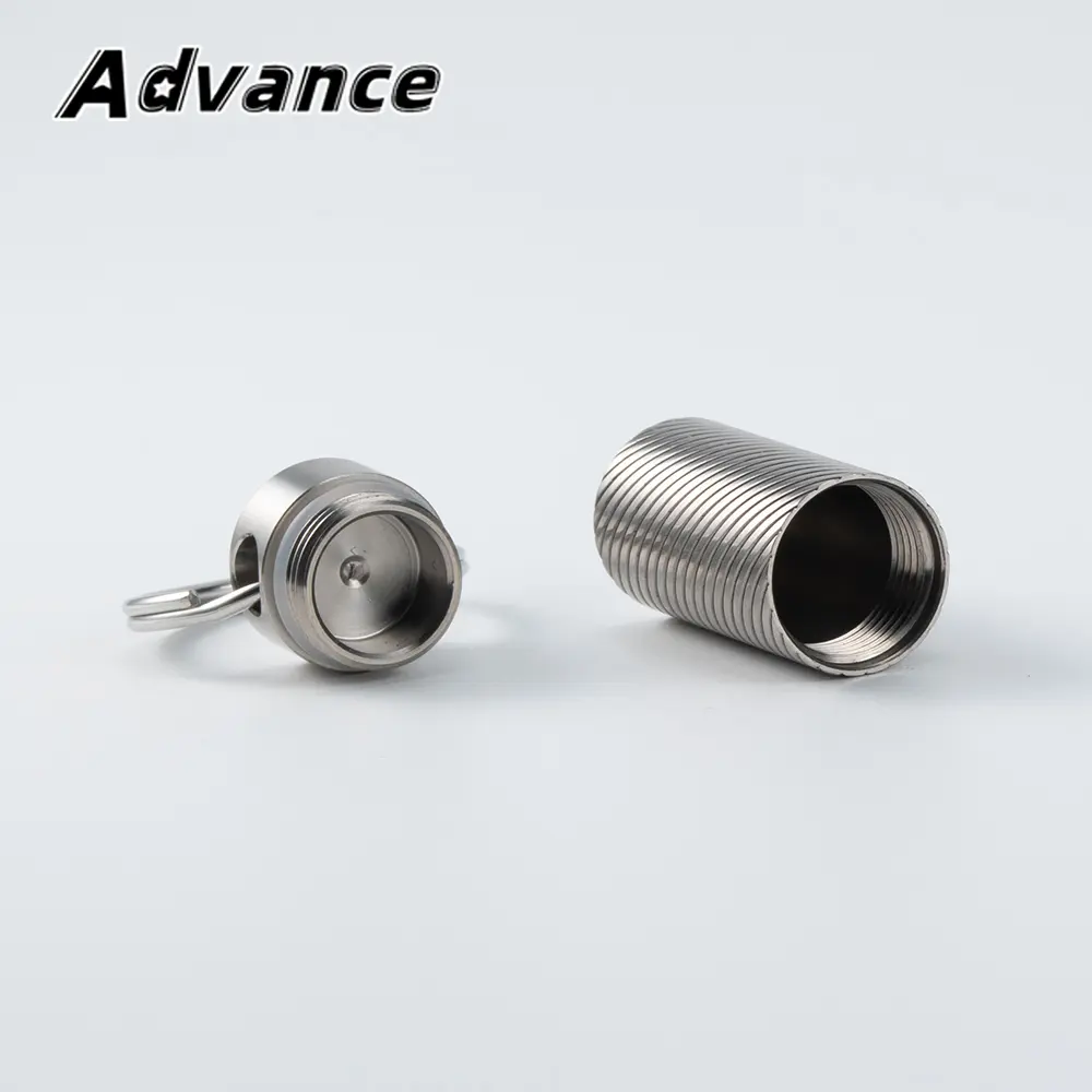 Small Seal Bottle Portable Pill Box Waterproof Moisture-proof Titanium Outdoor Tool EDC