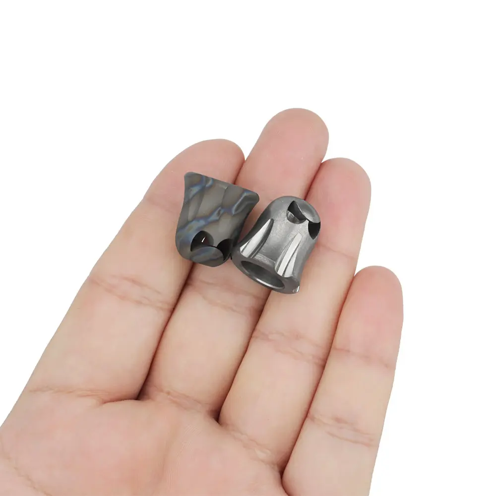 Ghost Titanium Alloy Bead Paracord Halloween Gift Titanium Beads Rope Keychain DIY Zipper Pendant