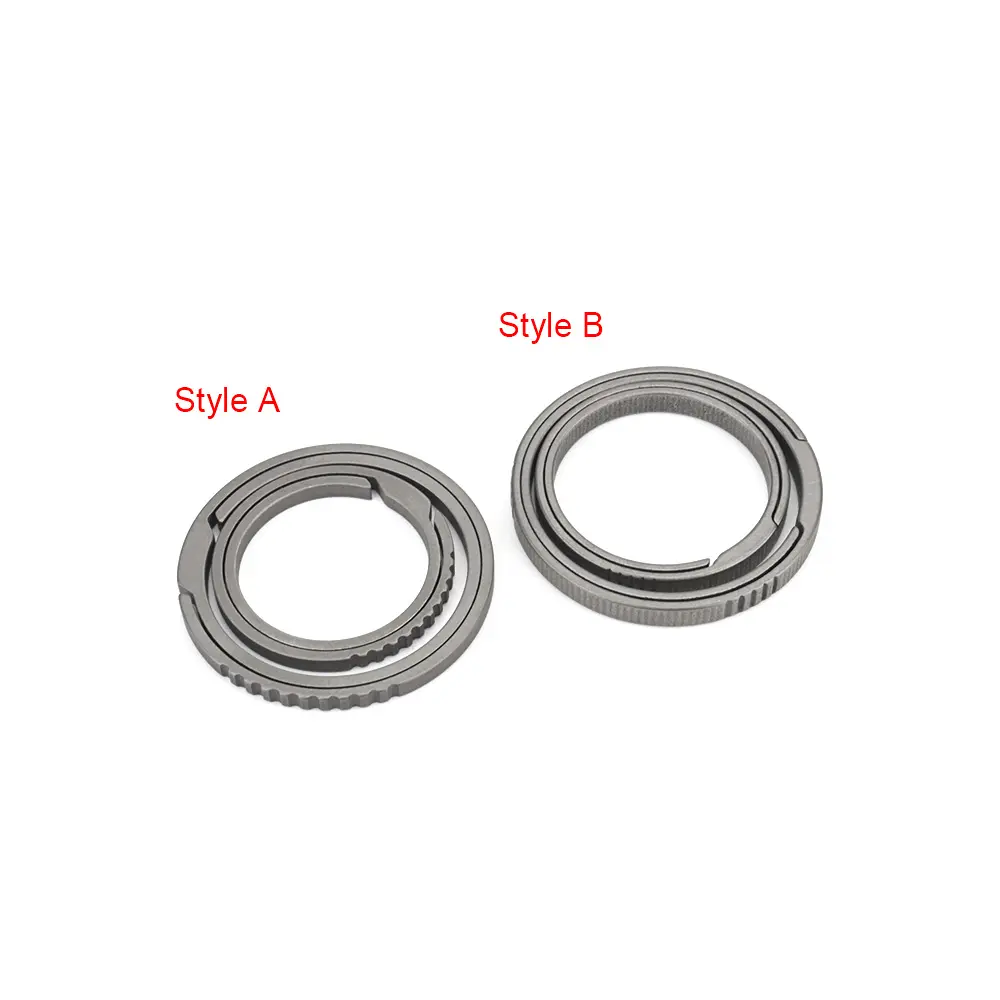 Ring Shape Titanium Alloy Keyring Outdoor Tool Keychain Accessories