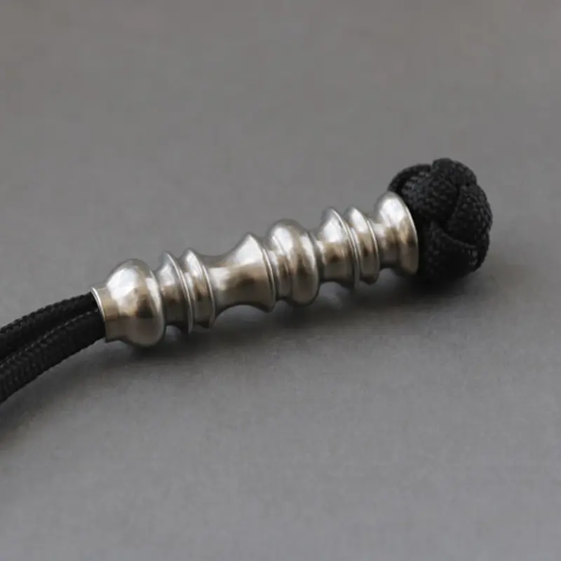 Long Style Titanium Alloy Bead Titanium Paracord Bead Accessory DIY Pendant
