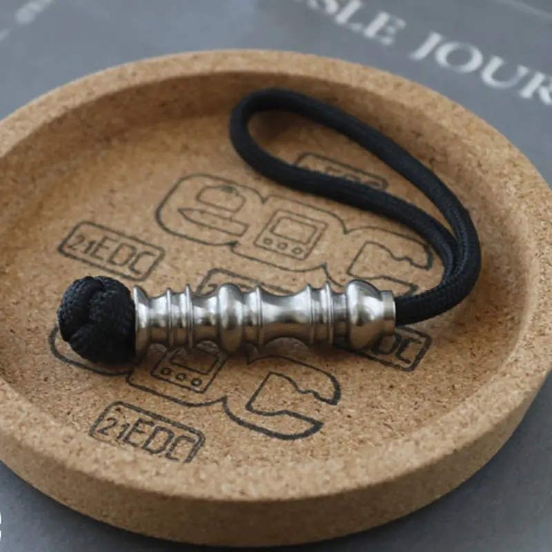 Long Style Titanium Alloy Bead Titanium Paracord Bead Accessory DIY Pendant