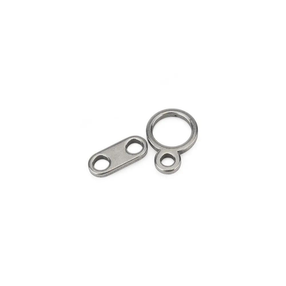 2PCS DIY Titanium Alloy Accessories Connector Keychain Zipper Necklace Pendant Accessory Ultra-Light Outdoor Small Tool
