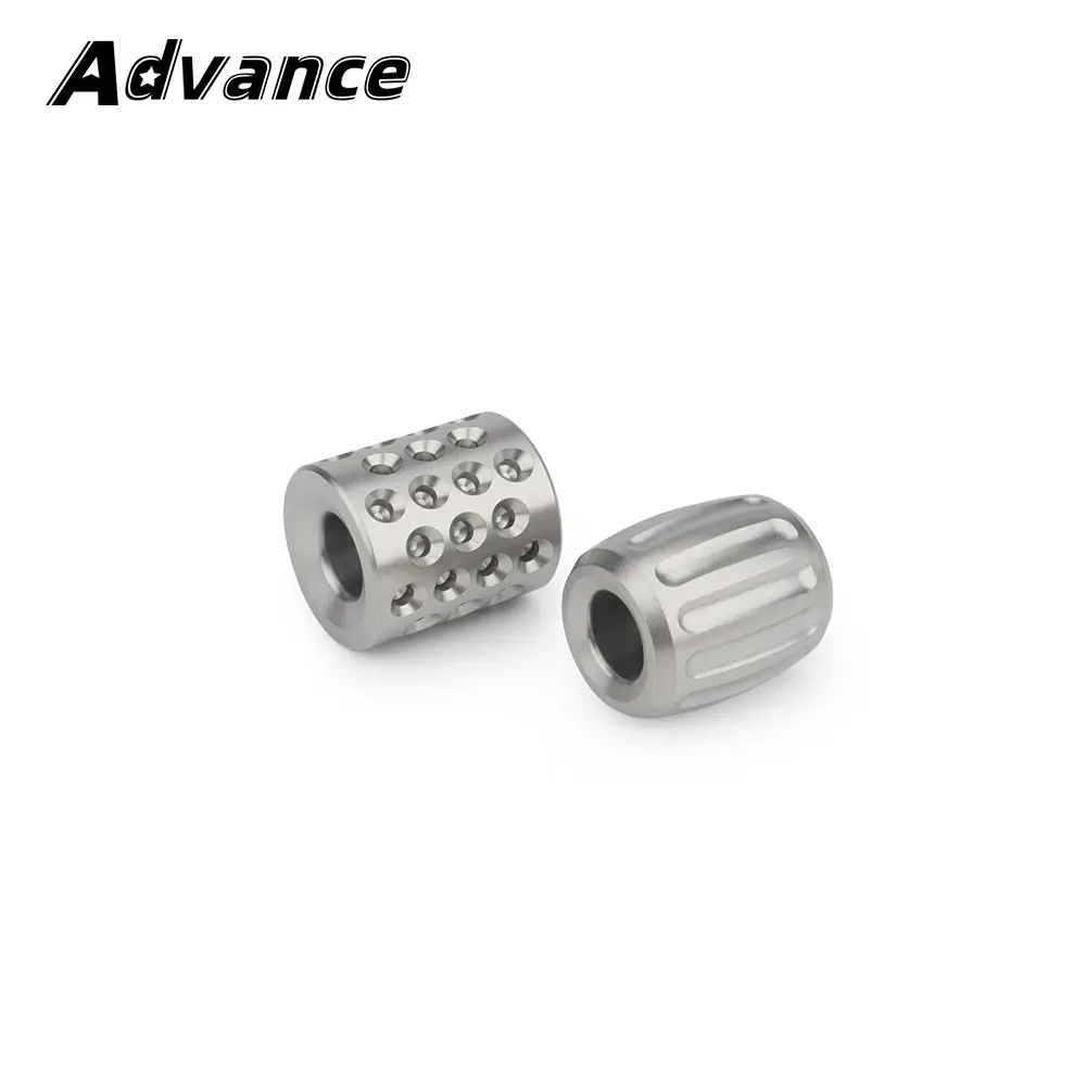 DIY Titanium Alloy Paracord Beads Braided Rope Beads Keyring Accessory