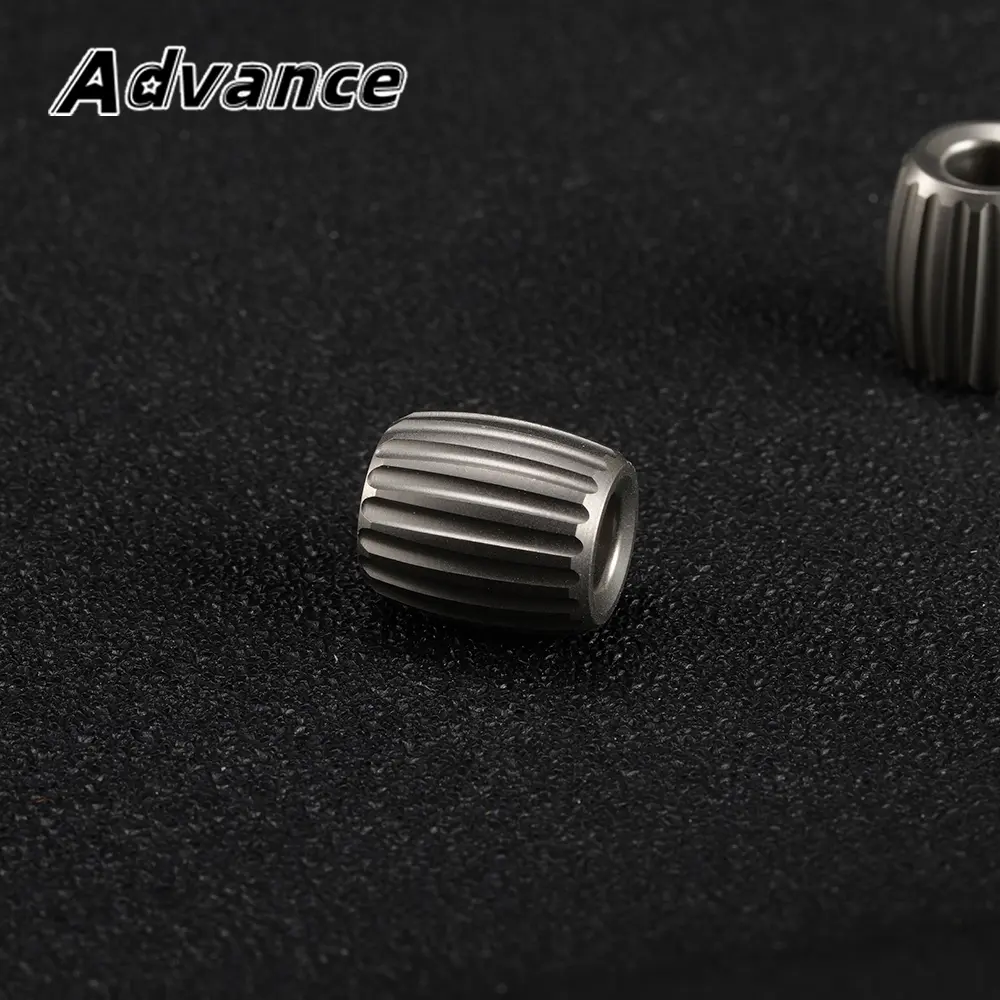 1pc Titanium Alloy Paracord Bead Keychain Accessory EDC DIY Paracord Beads
