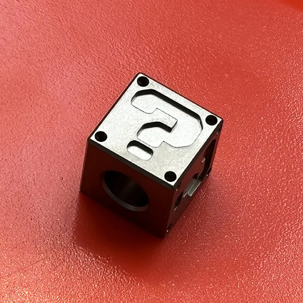 Square Titanium Alloy Dice Shape Bead Paracord Lanyard Pendant Outdoor Flashlight Umbrella Rope Accessories