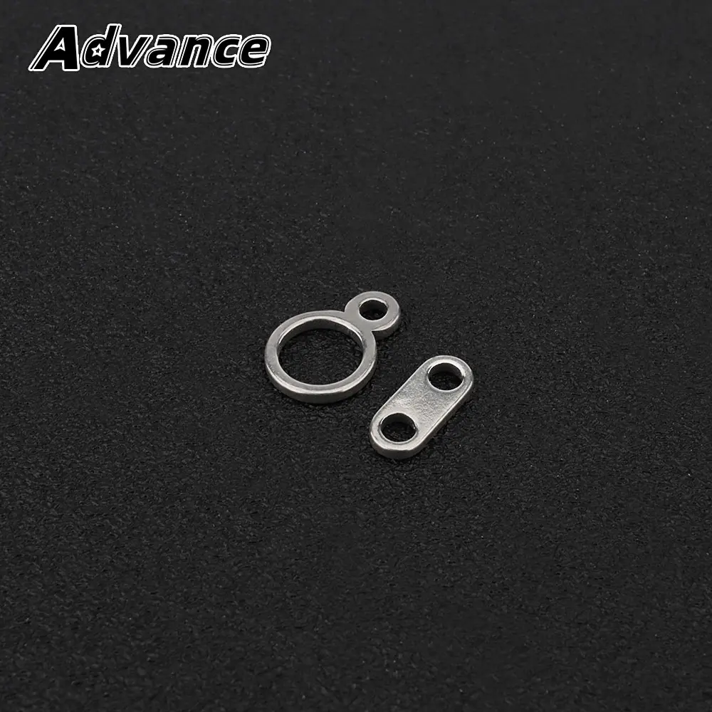 2PCS DIY Titanium Alloy Accessories Connector Keychain Zipper Necklace Pendant Accessory Ultra-Light Outdoor Small Tool