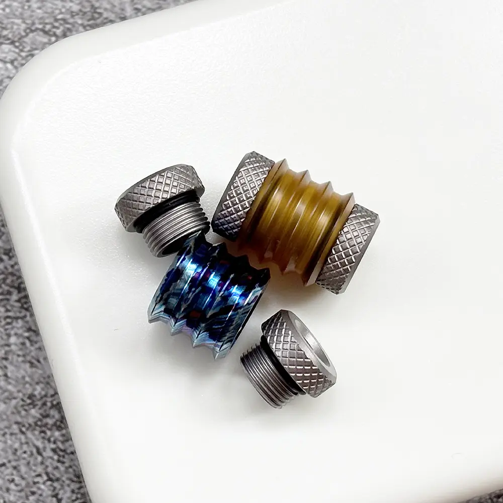 Titanium Alloy Paracord Bead Keychain Accessory DIY Paracord Beads