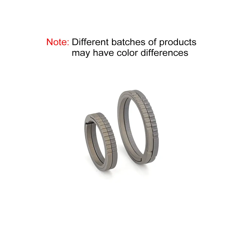 1pc Key Ring Titanium Alloy Keychain Buckle Outdoor Tool EDC Accessories