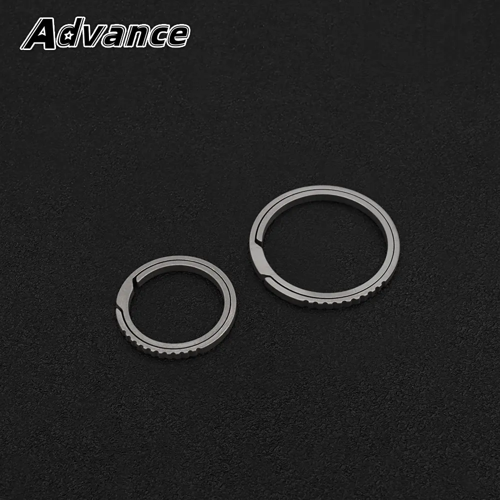 1pc Key Ring Titanium Alloy Keychain Buckle Outdoor Tool EDC Accessories