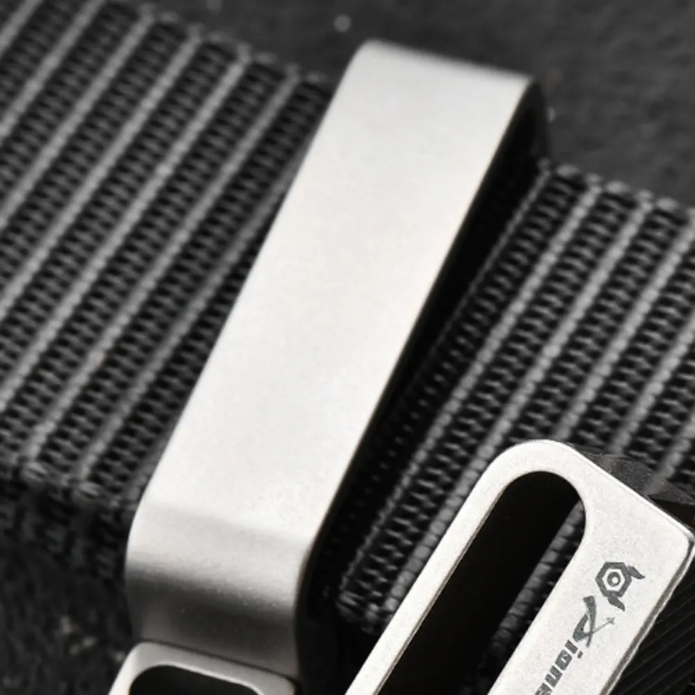 Titanium Waist Belt Buckle Titanium Alloy Keychain Portable EDC Outdoor Tool