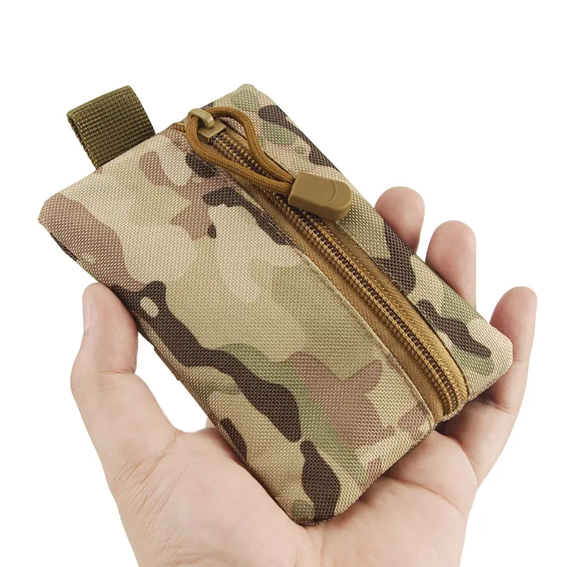 Outdoor Sports Camouflage Belt Bag Tactical Coin Purse Tactical Running Portable EDC Tool Storage Hand Bag