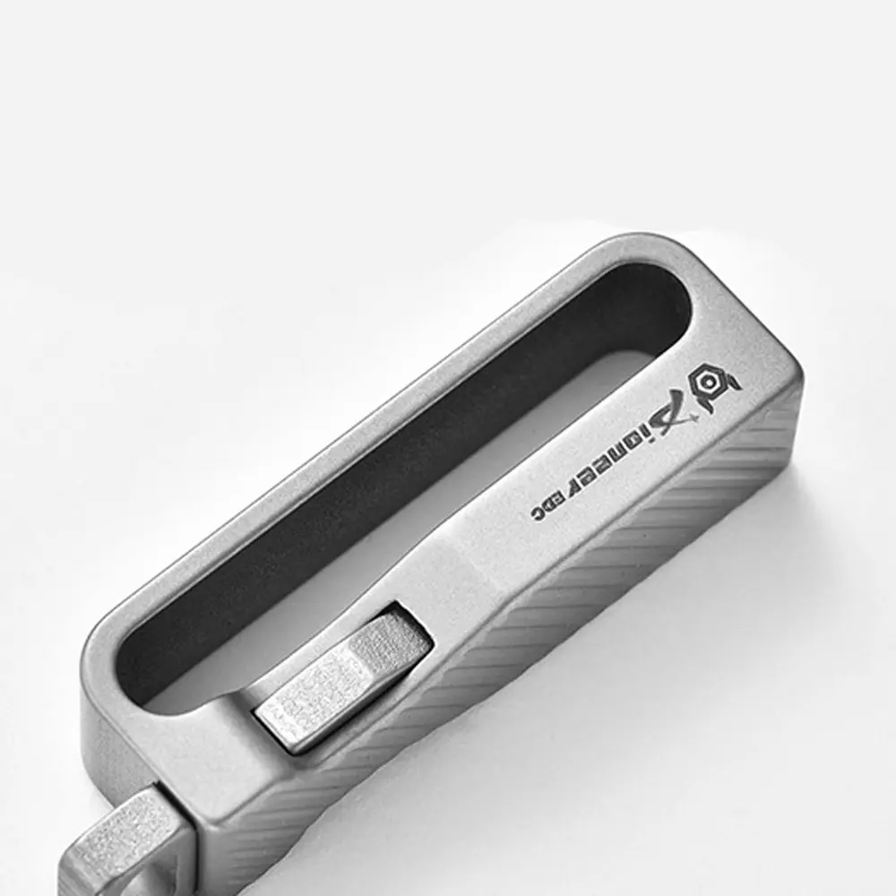 Titanium Waist Belt Buckle Titanium Alloy Keychain Portable EDC Outdoor Tool