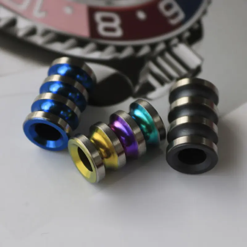 Long Titanium Alloy Knife Beads Umbrella Rope DIY Colorful Titanium Paracord Bead