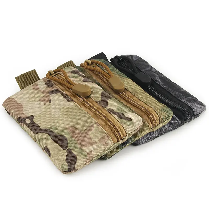 Outdoor Sports Camouflage Belt Bag Tactical Coin Purse Tactical Running Portable EDC Tool Storage Hand Bag