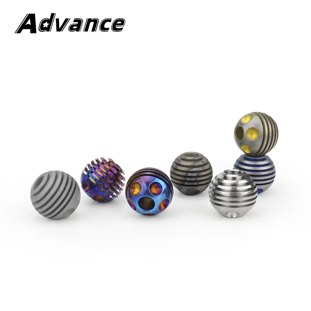 Ball Titanium Bead Planet Ball Umbrella Rope Paracord Bead Keyring Accessories Bracelet DIY Pendant