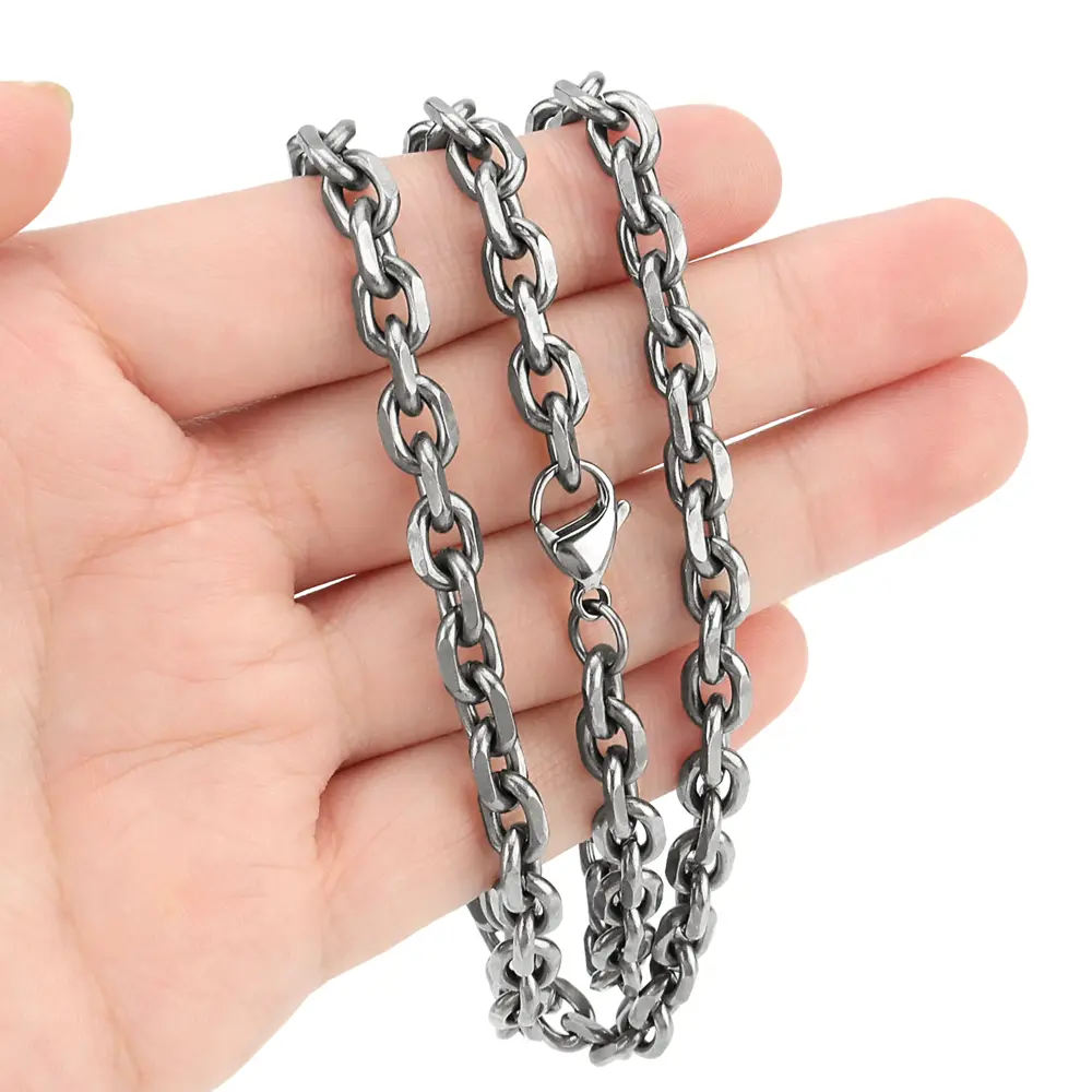 60/65/70cm Titanium Alloy Necklace Ultra-light Non-allergic Chain Waist Belt Multifunctional Small Outdoor Tool Accessories