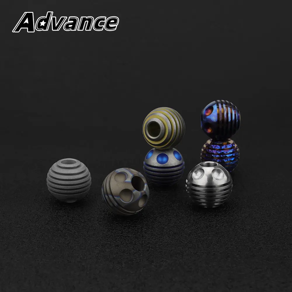 Ball Titanium Bead Planet Ball Umbrella Rope Paracord Bead Keyring Accessories Bracelet DIY Pendant
