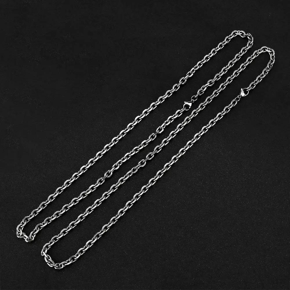 60/65/70cm Titanium Alloy Necklace Ultra-light Non-allergic Chain Waist Belt Multifunctional Small Outdoor Tool Accessories