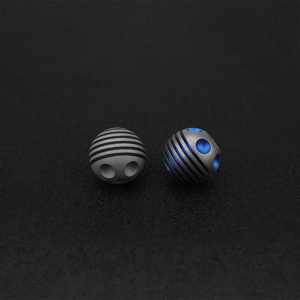 Ball Titanium Bead Planet Ball Umbrella Rope Paracord Bead Keyring Accessories Bracelet DIY Pendant