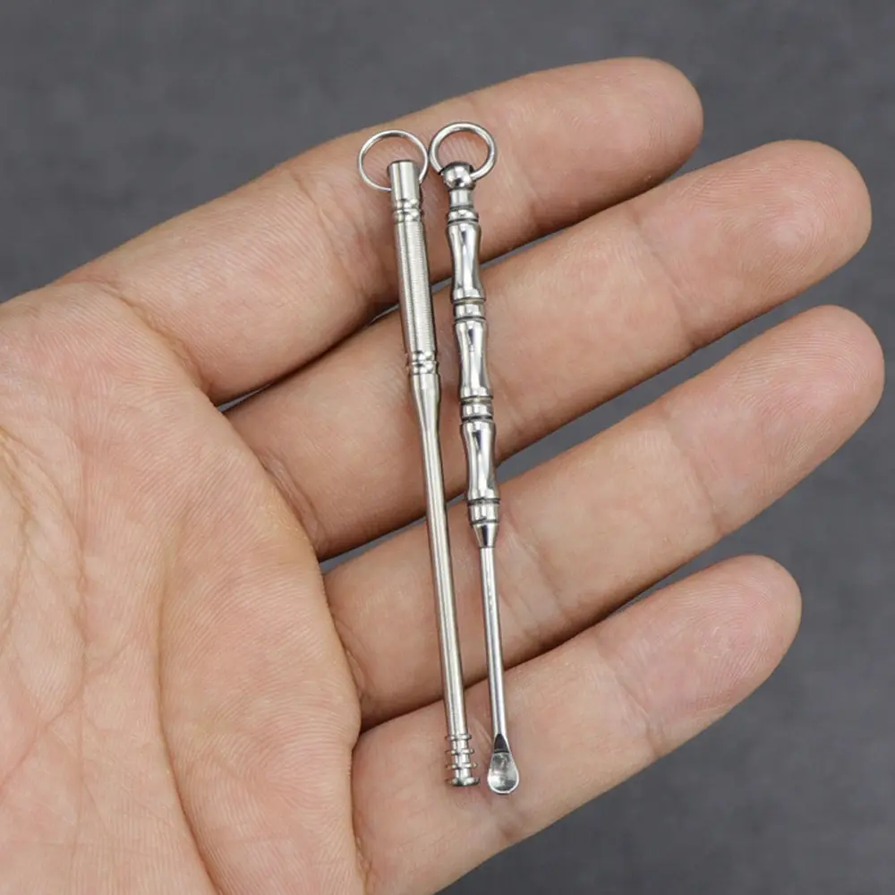Portable Titanium Earpick Ear Scoop Titanium Alloy Ear Spoon Outdoor EDC Tool
