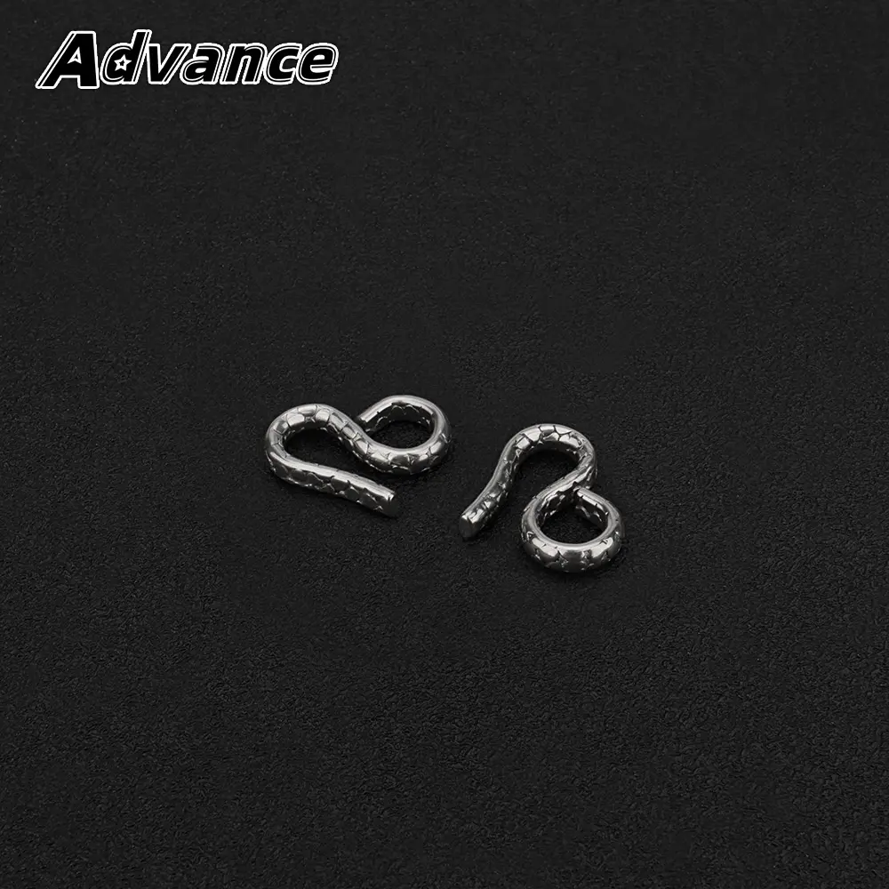1pc S Shape Titanium Hook Necklace Bracelet Connecting Buckle Keyring Chain Accessories Outdoor Tool