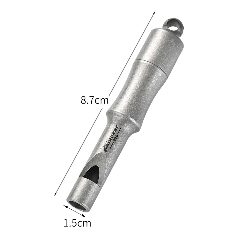 Multifunctional Storage Small Bottle Whistle Titanium Outdoor Pocket Tool