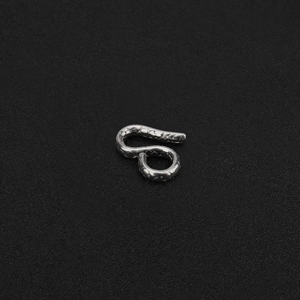 1pc S Shape Titanium Hook Necklace Bracelet Connecting Buckle Keyring Chain Accessories Outdoor Tool