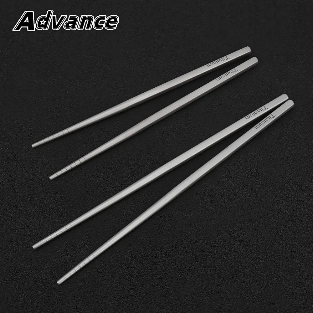 Short/Long Style Titanium Alloy Chopsticks Camping Picnic Outdoor Hollow Chopsticks