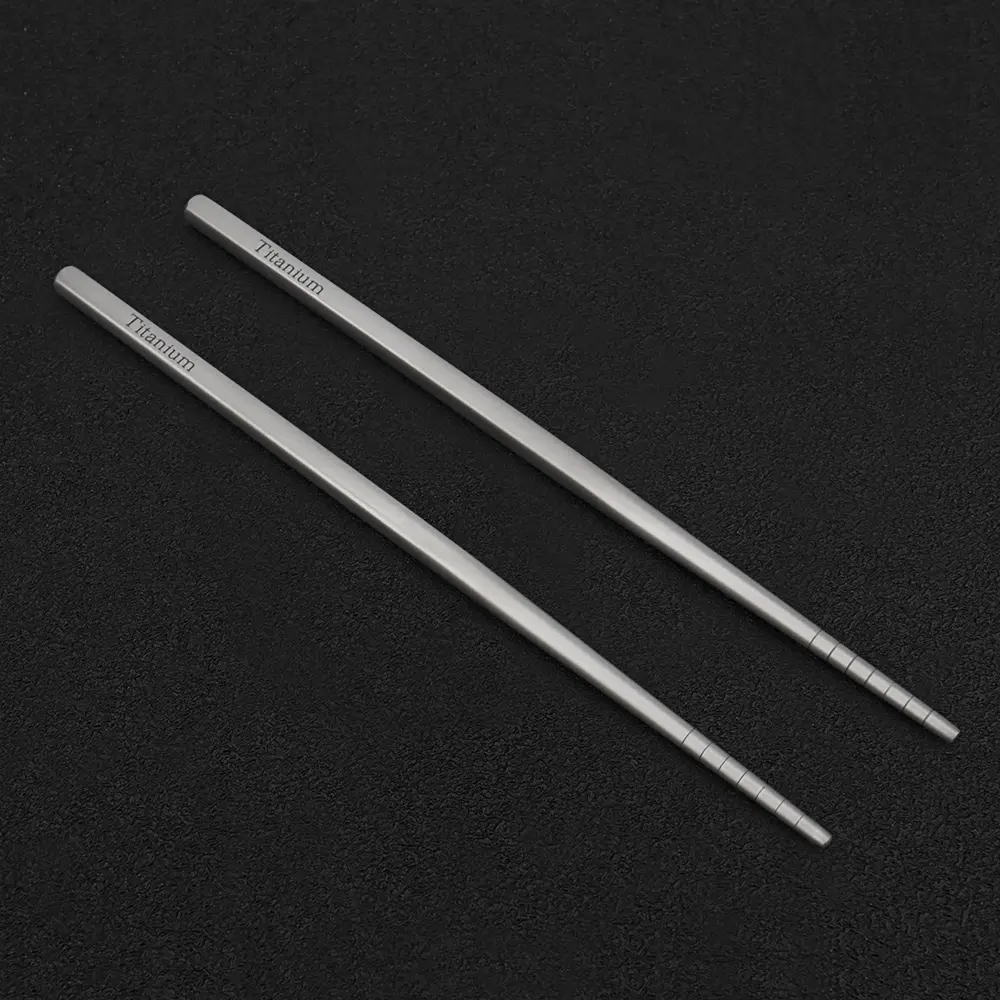 Short/Long Style Titanium Alloy Chopsticks Camping Picnic Outdoor Hollow Chopsticks
