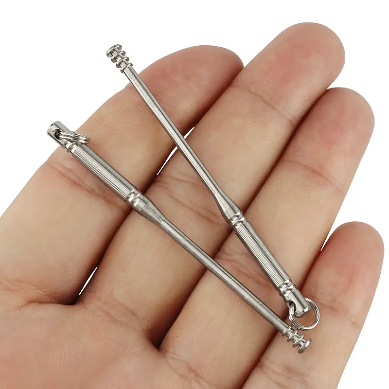 1PC Non-slip Titanium Ear Scoop Portable Titanium Alloy Ear Spoon Outdoor EDC Tool TC4 No Rust