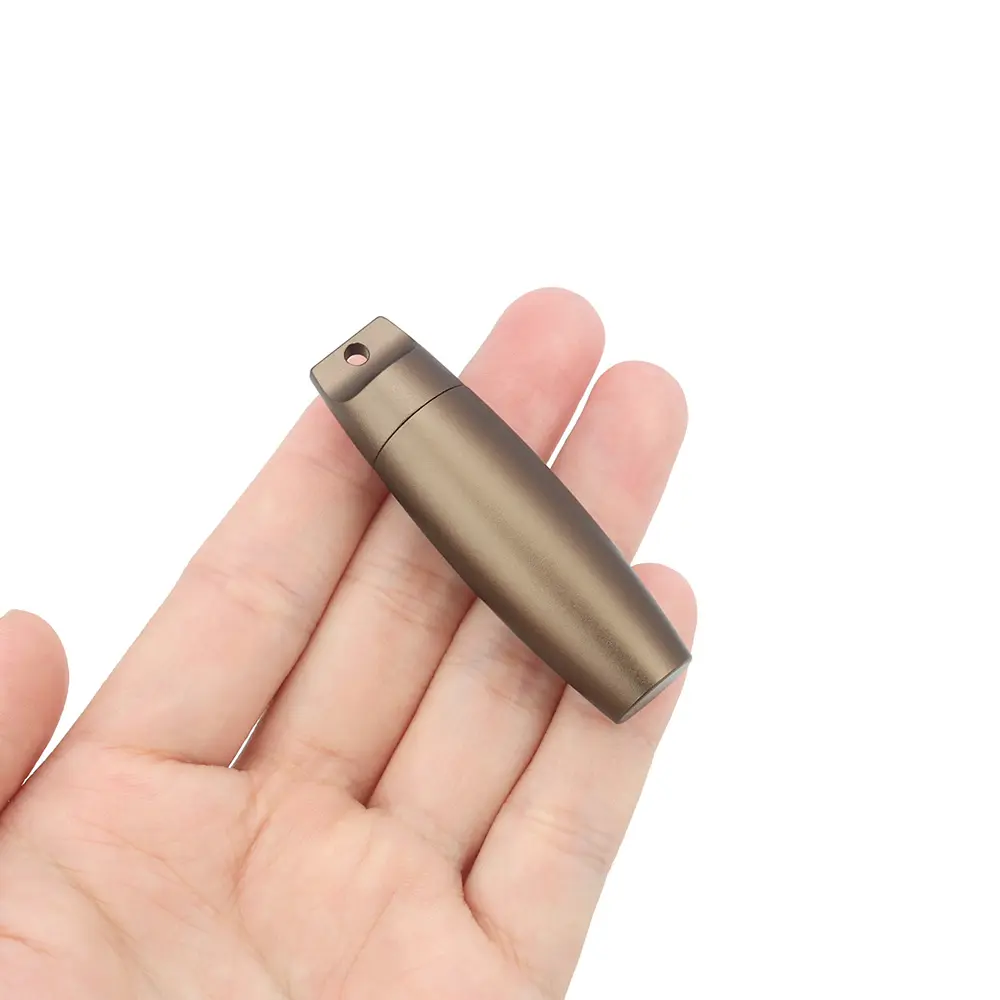Aluminum Alloy Waterproof Seal Bottle EDC Outdoor Pill Bottle Keychain Portable Mini