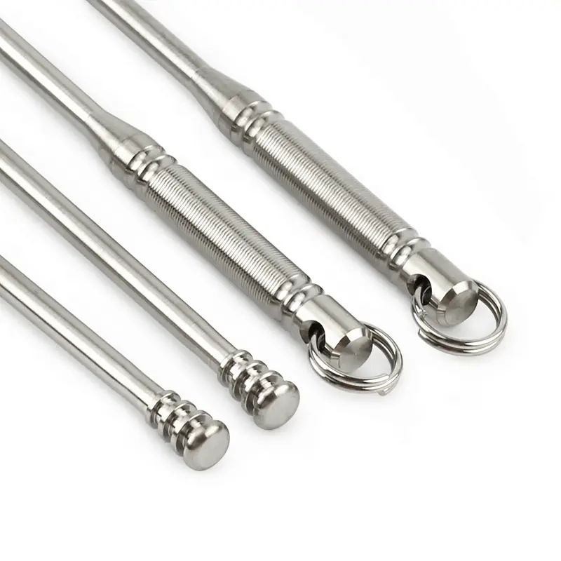 1PC Non-slip Titanium Ear Scoop Portable Titanium Alloy Ear Spoon Outdoor EDC Tool TC4 No Rust