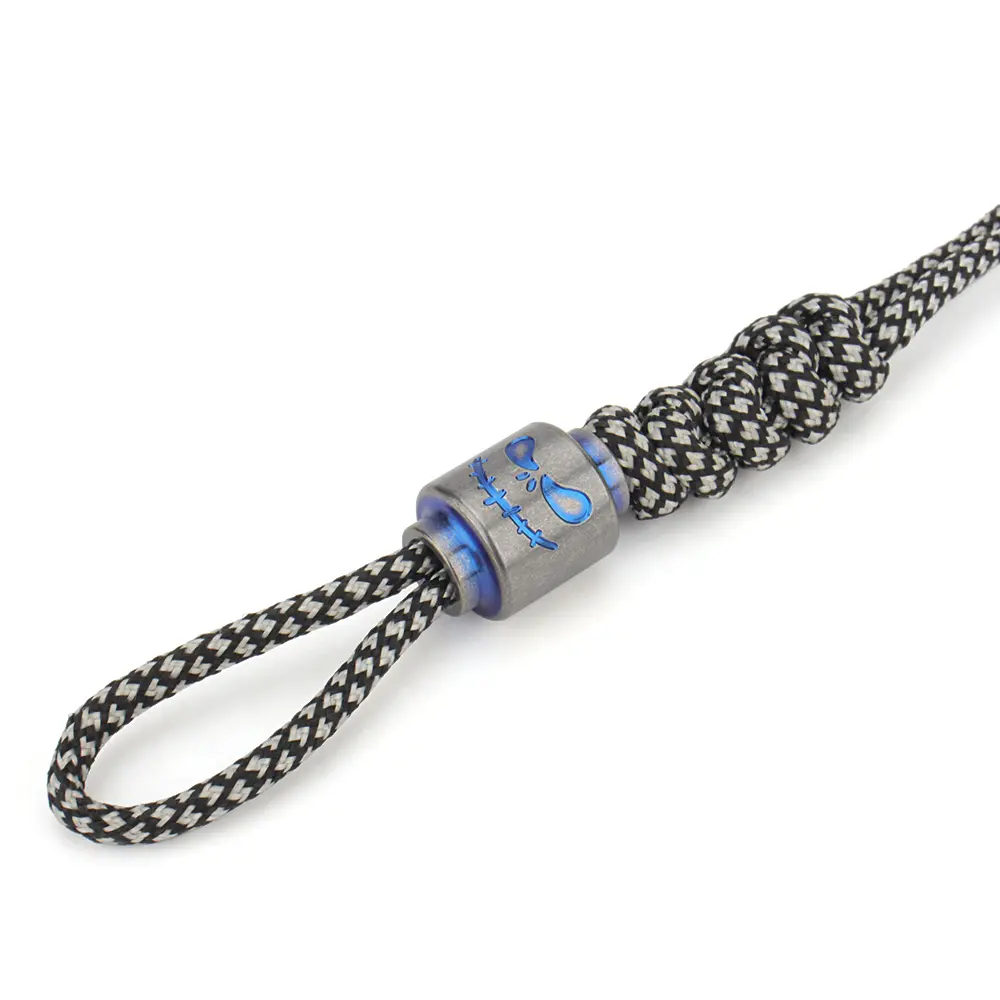Titanium Alloy Paracord Bead Lanyard Pendant Outdoor Umbrella Woven Rope Accessories