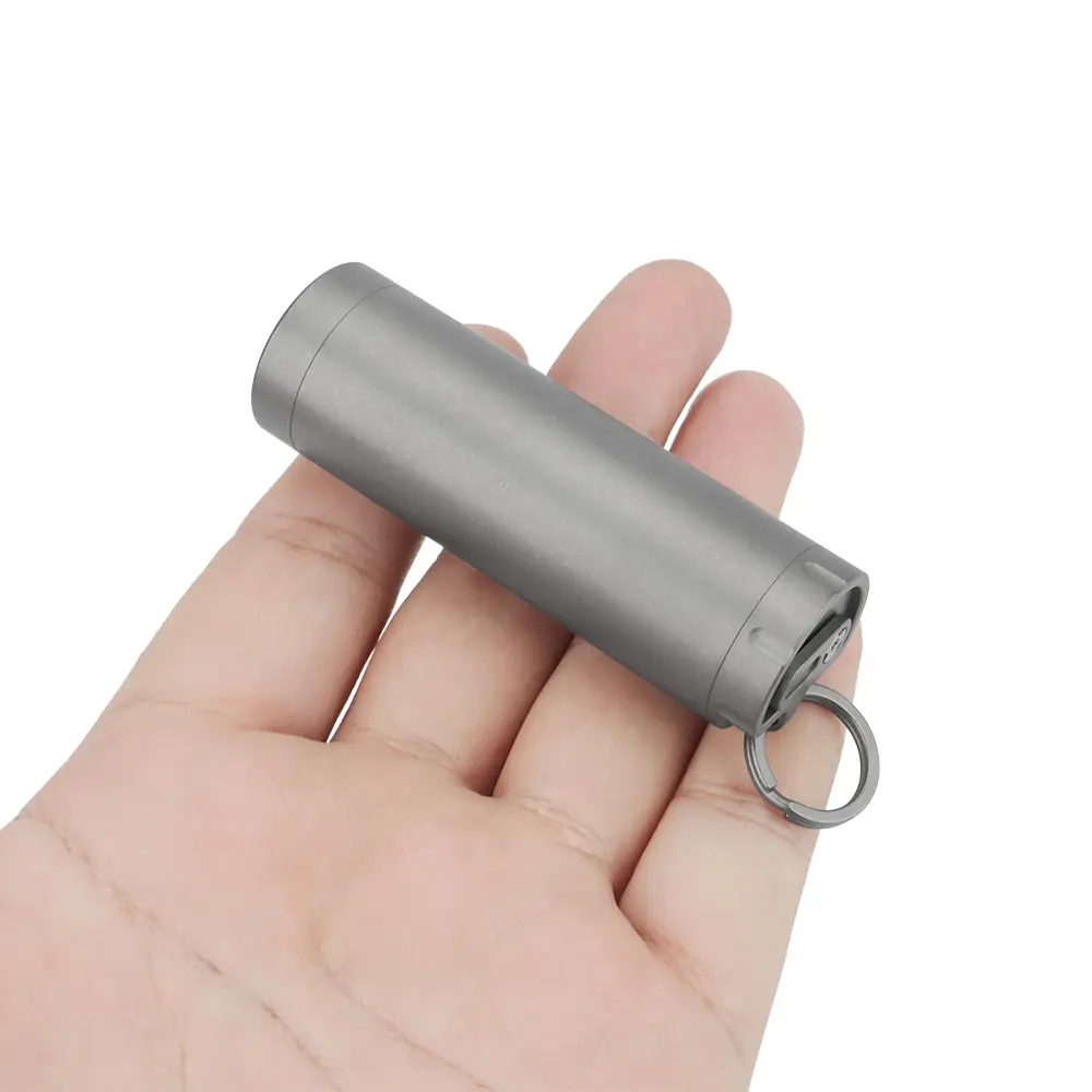 Titanium Multifunctional Toothpick Holder Titanium Alloy Bottle Travelling Storage Box Outdoor Tool EDC