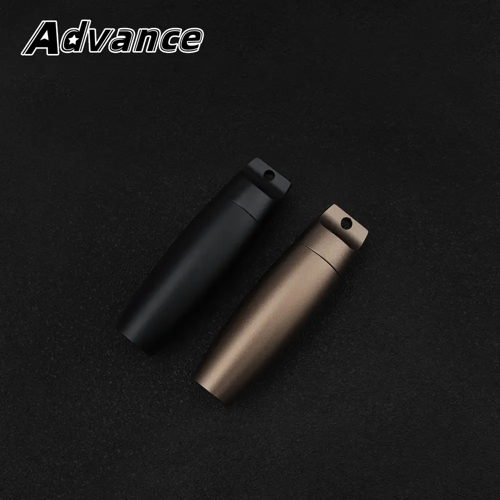 Aluminum Alloy Waterproof Seal Bottle EDC Outdoor Pill Bottle Keychain Portable Mini