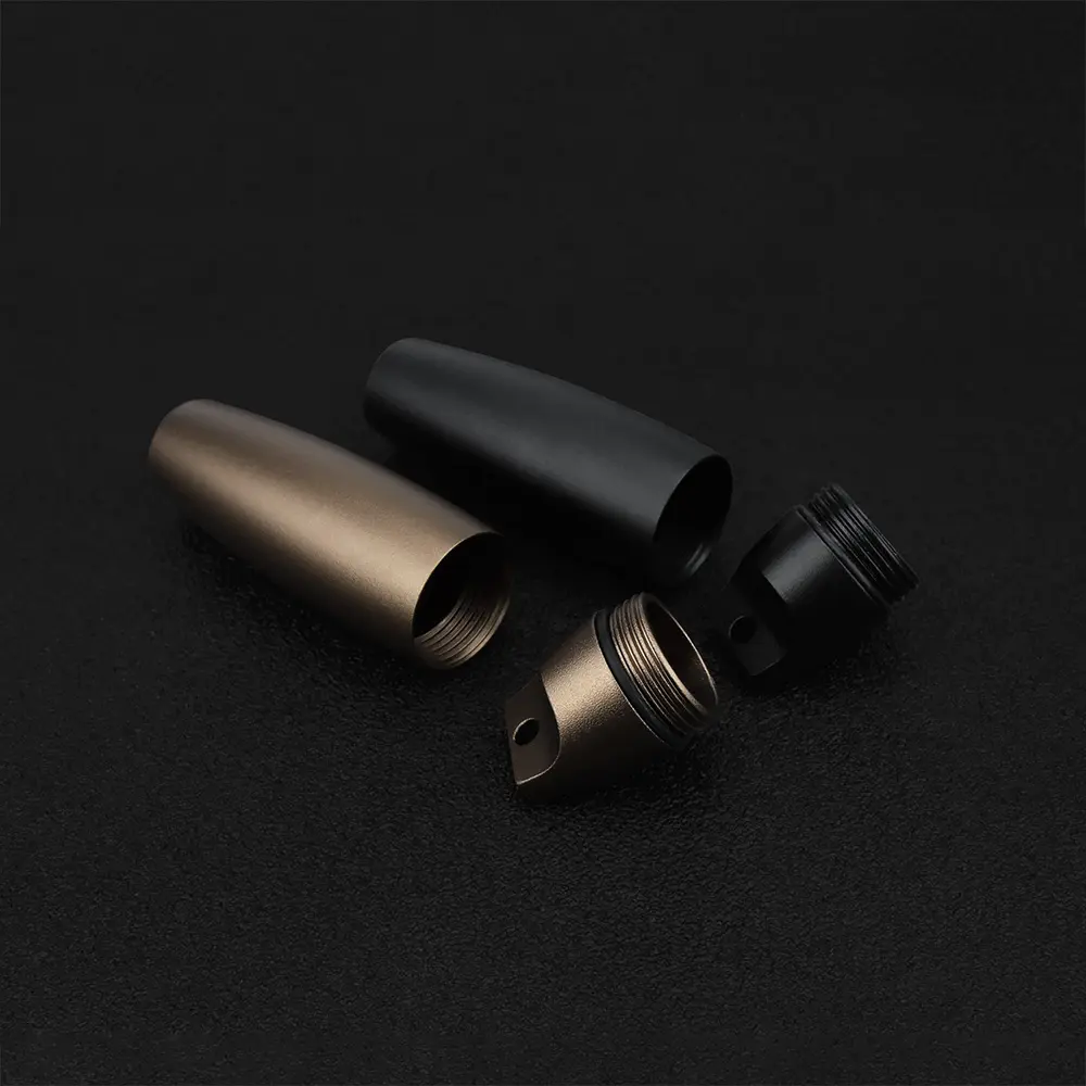 Aluminum Alloy Waterproof Seal Bottle EDC Outdoor Pill Bottle Keychain Portable Mini